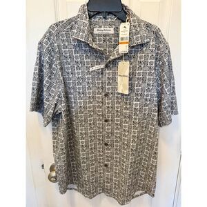 Tommy Bahamas Bahama Coast Cozumel Tiles Short Sleeve Shirt Men's Small NWT